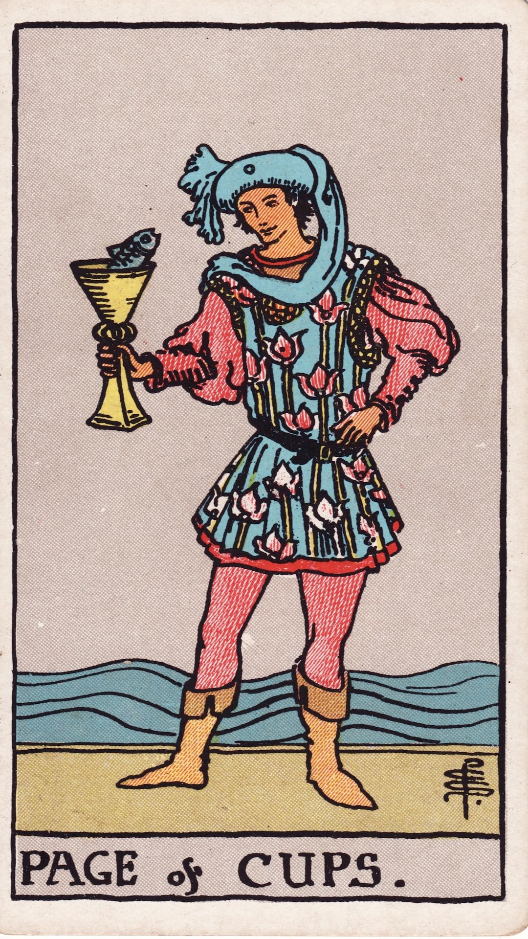 Tarotkortet Page i Bägare